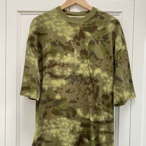 Yeezy Short Sleeve Tee in Olive Green Camo